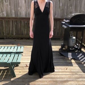 Winter Kale 100% Vintage Silk Gown Size Small